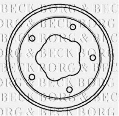 BORG & BECK bbr7058 -  Тормозной барабан